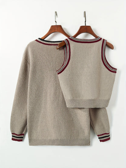 Elegant set med topp och kofta