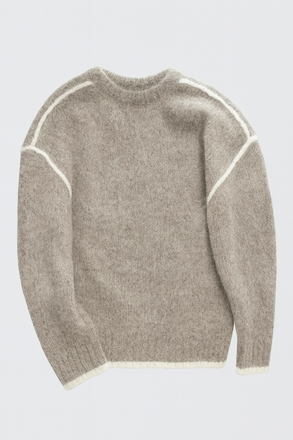 Damtröja med Rund Hals