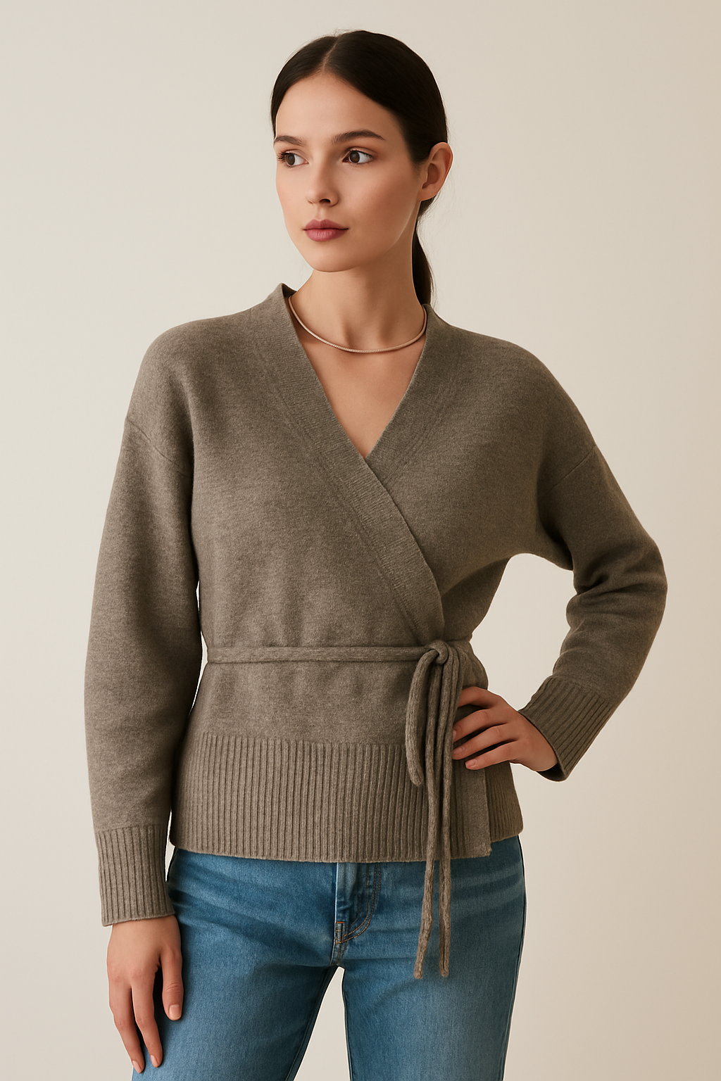 Damernas eleganta cardigan