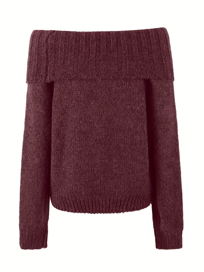 Damernas Chic Axelbandslös Tröja